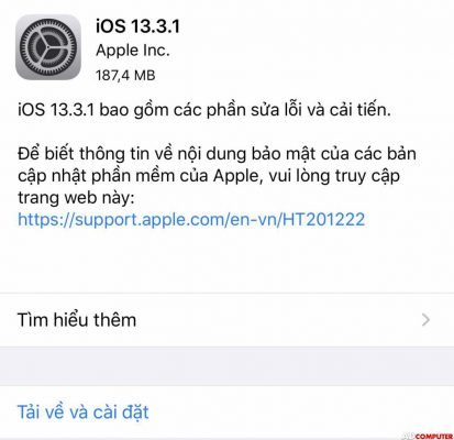 Apple iOS 13.3.1