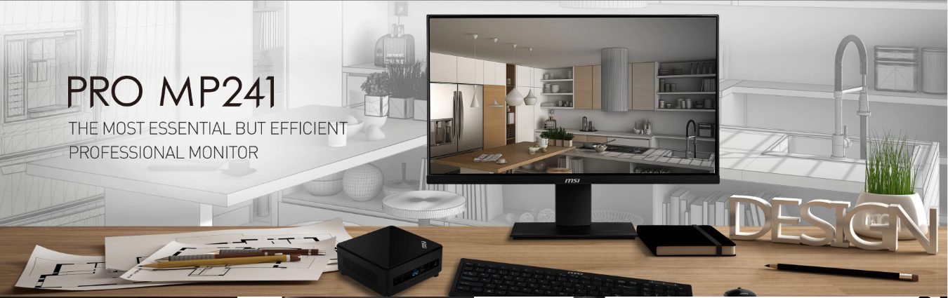 Forced to wrong size: 863x271, natural is 1350x425! Màn hình MSI PRO MP241