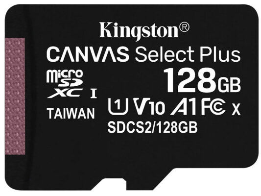 Thẻ nhớ microSD Kingston Canvas Select Plus tương thích Android A1 tốc độc tới 100MB/s 128Gb