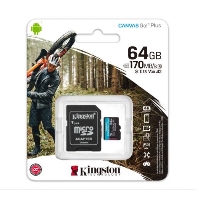 Thẻ nhớ Kingston Canvas Go Plus MicroSD 64Gb