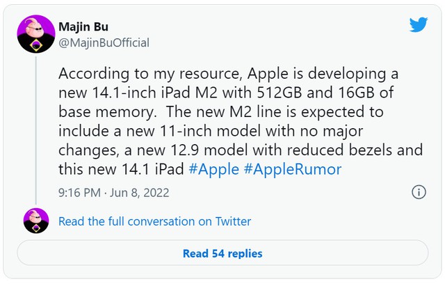 iPad Pro 14 inch mới: Màn hình Mini-LED, chip M2, ra mắt trong năm 2023 - Ảnh 2. iPad Pro 14 inch mới: Màn hình Mini-LED, chip M2, ra mắt trong năm 2023 - Ảnh 2.