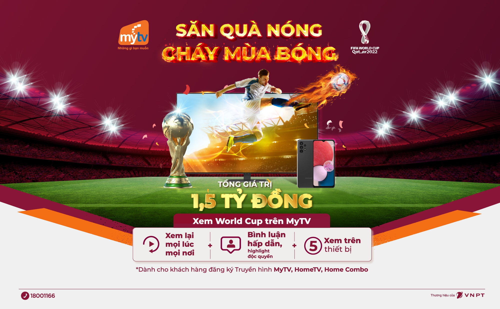 Khởi tranh World Cup 2022, MyTV tung ưu đãi Săn quà nóng - Cháy mùa bóng - Ảnh 1. Khởi tranh World Cup 2022, MyTV tung ưu đãi Săn quà nóng - Cháy mùa bóng - Ảnh 1.
