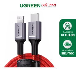Cáp sạc iPhone UGREEN US293 Chuẩn Mfi, Truyền dữ liệu tốc độ 480Mbps