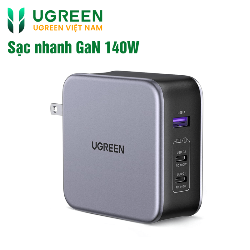Sạc nhanh GaN 200W Ugreen 40913 – ADComputer