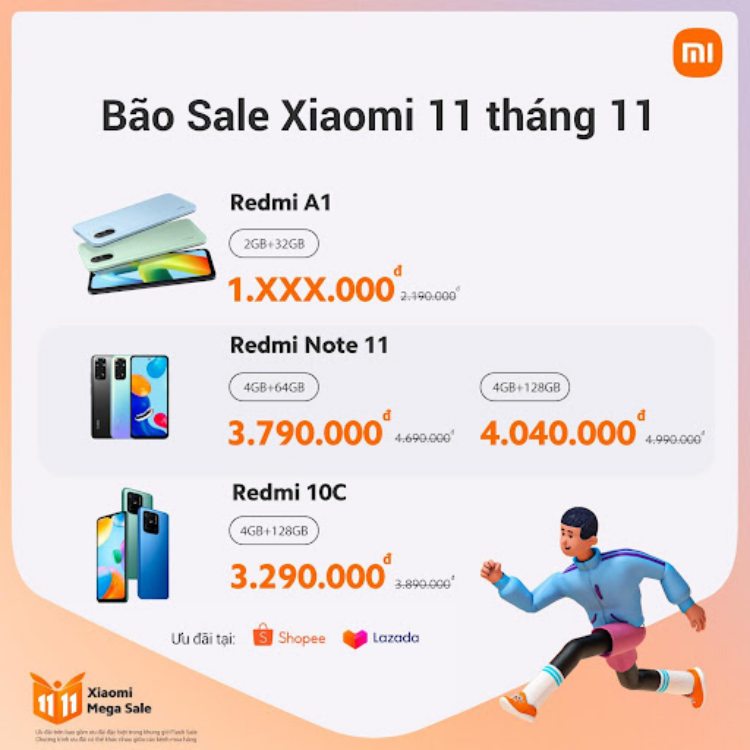 Bão sale Xiaomi 11.11 đổ bộ: Giảm sâu tới 3 triệu, đủ cả điện thoại, tablet, tai nghe lẫn tivi - Ảnh 1. Bão sale Xiaomi 11.11 đổ bộ: Giảm sâu tới 3 triệu, đủ cả điện thoại, tablet, tai nghe lẫn tivi - Ảnh 1.
