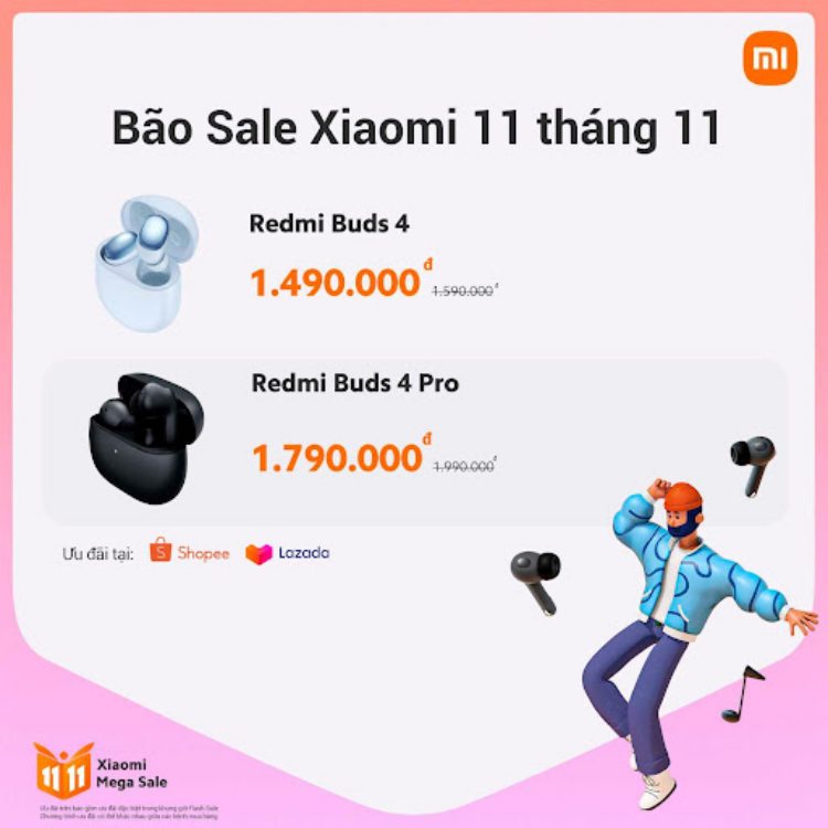 Bão sale Xiaomi 11.11 đổ bộ: Giảm sâu tới 3 triệu, đủ cả điện thoại, tablet, tai nghe lẫn tivi - Ảnh 3. Bão sale Xiaomi 11.11 đổ bộ: Giảm sâu tới 3 triệu, đủ cả điện thoại, tablet, tai nghe lẫn tivi - Ảnh 3.
