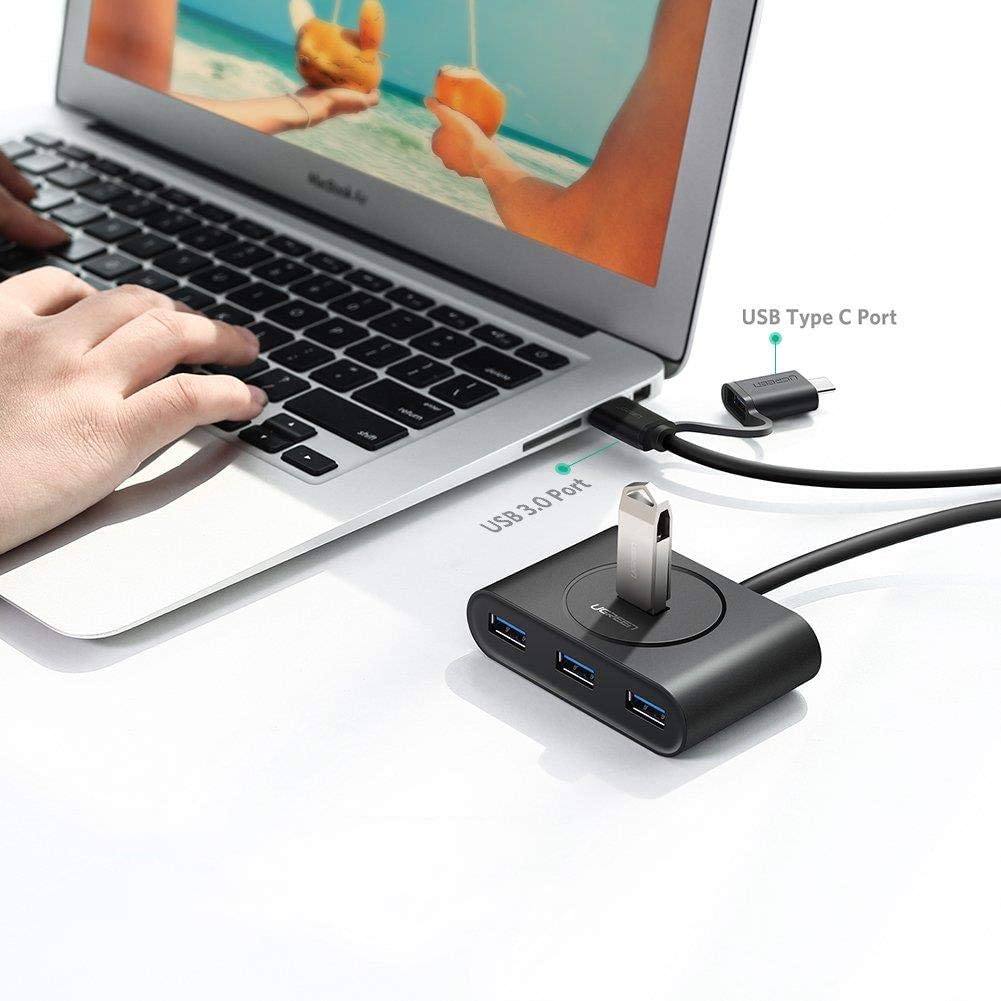 bo-chia-cong-usb-30-type-c-sang-4-cong-usb-30-ugreen-40850-toc-do-truyen-len-den-5gbps-den-led-hien-thi-hoat-dong-3