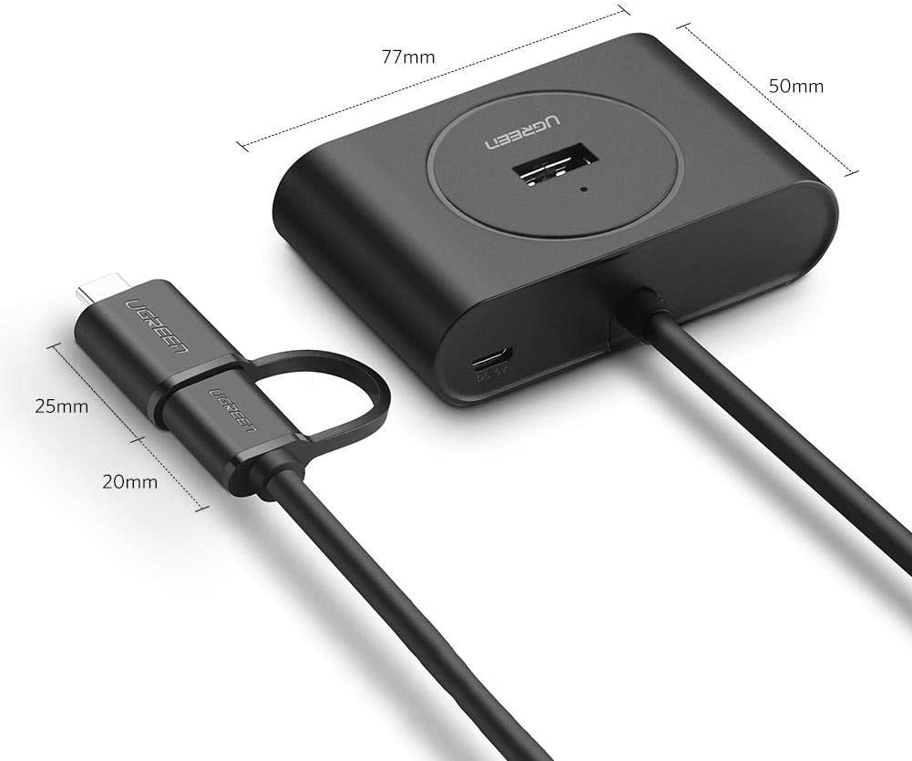 bo-chia-cong-usb-30-type-c-sang-4-cong-usb-30-ugreen-40850-toc-do-truyen-len-den-5gbps-den-led-hien-thi-hoat-dong-7