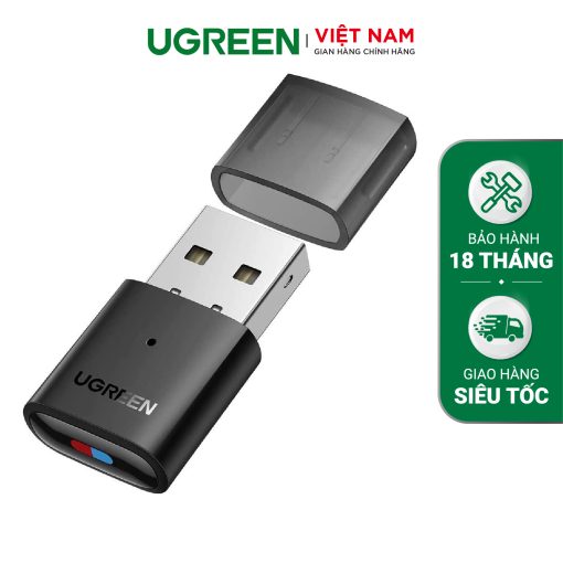 Bộ chuyển đổi không dây USB Bluetooth 5.0 màu đen cho nintendo switch và playstation AUX Jack Audio UGREEN CM408 10928