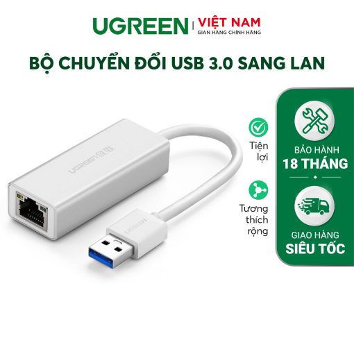 Bộ chuyển đổi USB 3.0 sang LAN 10/100/1000 Mbps CR111 20255