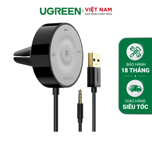 Bộ nhận Bluetooth 4.2 UGREEN CM125 - Sử dụng trên xe hơi hỗ trợ công nghệ chuẩn âm thanh aptX