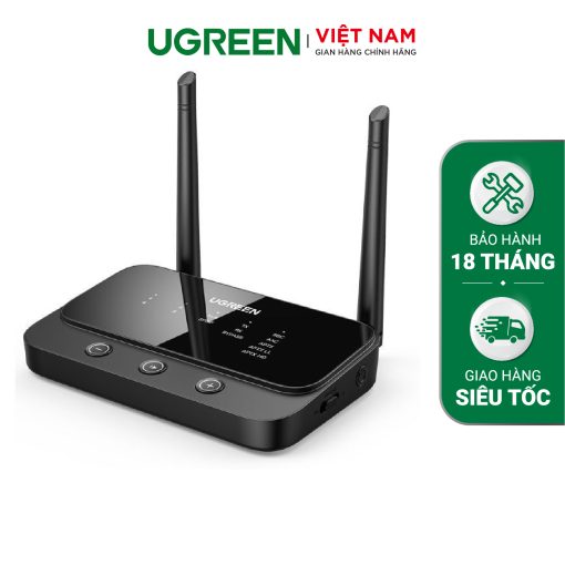 Bộ thu phát Bluetooth 5.0 UGREEN 20140 - 2 chế độ RX và TX - Khoảng cách sử dụng lên đến 100m