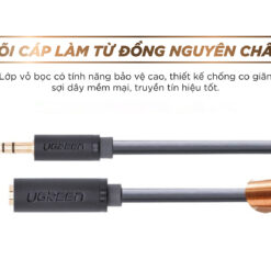 Cáp âm thanh kéo dài hai đầu chuẩn 3.5mm 1 đầu đực 1 đầu cái UGREEN AV124