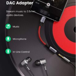 Cáp chuyển đổi Type C sang 3.5mm UGREEN 80154 - Chip DAC cho khả năng tương thích rộng - Truyền tải âm thanh Hifi chất lượng cao