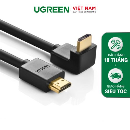 Cáp HDMI  bẻ góc vuông 90 độ dài 5m UGREEN HD103 - 10172 1m