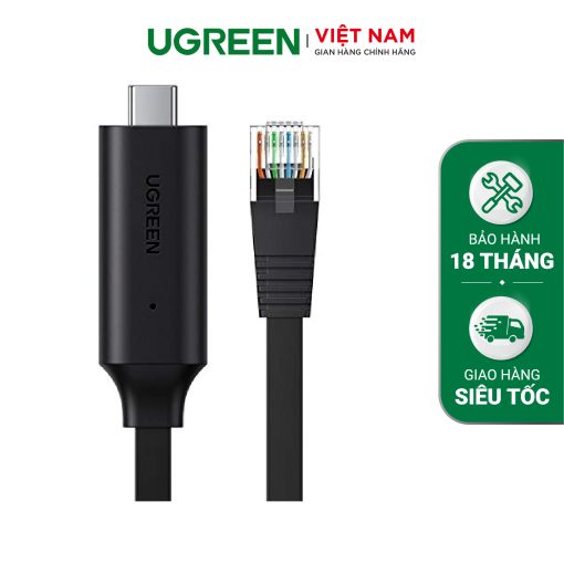 Cáp lập trình console Type C sang RJ45 UGREEN 80186 - Chipset FTDI cho tín hiệu truyền ổn định, khả năng tương thích rộng