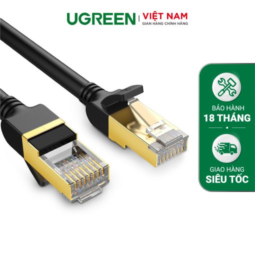 Cáp mạng 2 đầu đúc bọc hợp kim Cat7 UTP dạng cáp tròn dài 2m UGREEN NW107 11269