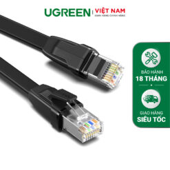 Cáp mạng RJ45 Cat 8 hỗ trợ truyền dữ liệu 40Gbps dài 0.5-5m UGREEN NW134 - màu đen-Khác-10983-5