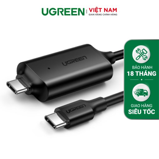 Cáp truyền dữ liệu UGREEN US319 Type-C sang Type-C - Truyền giữa 2 máy tính