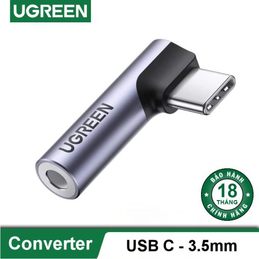 Đầu chuyển Type C sang Aux 3.5mm UGREEN AV154 - Truyền tải âm thanh Hifi chất lượng cao