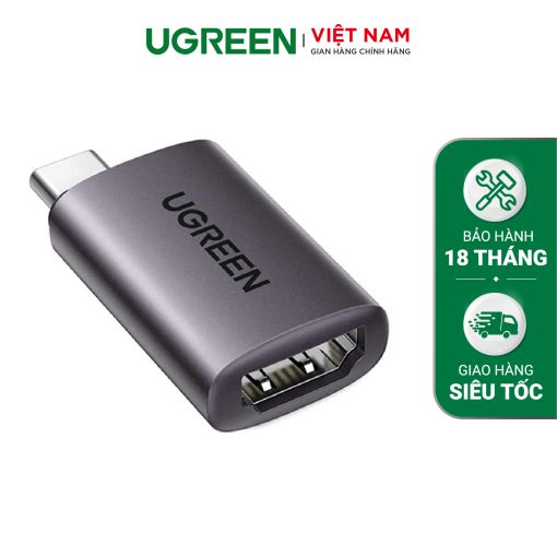 Đầu chuyển Type-C sang HDMI UGREEN 70450 Hỗ trợ phân giải 4K @ 60HZ - Thiết kế nhỏ gọn, tản nhiệt tốt