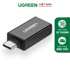 Đầu chuyển Type C sang USB 3.0 UGREEN US173 - Đen