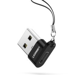 Đầu chuyển USB 2.0 sang Type-C UGREEN 50568 - Tốc độ truyền 480Mbps - Thiết kế nhỏ gọn, kèm móc treo tiện lợi