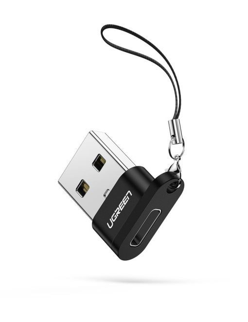 Đầu chuyển USB 2.0 sang Type-C UGREEN 50568 - Tốc độ truyền 480Mbps - Thiết kế nhỏ gọn, kèm móc treo tiện lợi