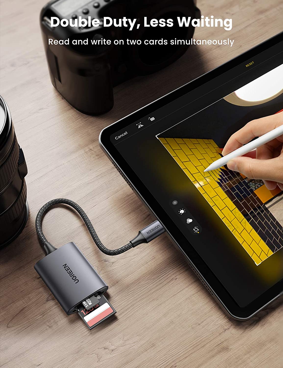 dau-doc-the-sd-tf-ugreen-80888-dau-cam-usb-31-type-c-vo-nhom-cao-cap-tan-nhiet-tot-5