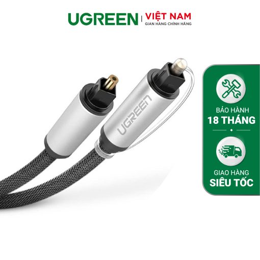 Dây audio quang (Toslink Optical) đầu nhôm UGREEN AV108 - Dài 1.5M-10542