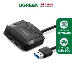 Dây chuyển đổi USB 3.0 sang SATA kèm dây nguồn 12V2A dài 25-50CM UGREEN CR108 ( 20231 ) 20611 20636 - 20953