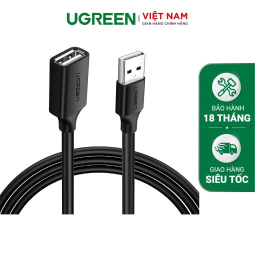 Dây nối dài USB 2.0 UGREEN US103 dài 0.5m