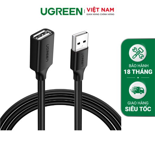 Dây nối dài USB 2.0 UGREEN US103 dài 1.5m 1 đổi 4