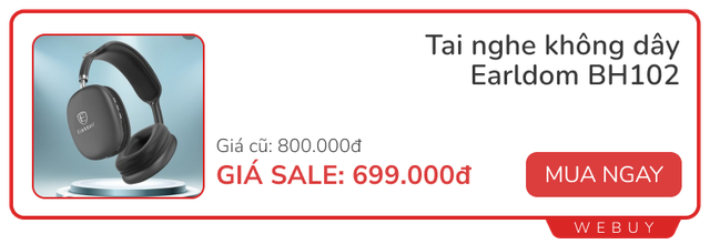 Giữa tháng đổ sale lớn: Từ gia dụng lớn đến phụ kiện nhỏ đều giảm lại freeship, mua nhanh kẻo về giá cũ - Ảnh 4. Giữa tháng đổ sale lớn: Từ gia dụng lớn đến phụ kiện nhỏ đều giảm lại freeship, mua nhanh kẻo về giá cũ - Ảnh 4.
