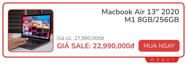 Cuối tháng săn sale “khủng”: Macbook giảm 5 triệu, tai nghe không dây từ 259.000đ và nhiều món khác - Ảnh 12. Cuối tháng săn sale “khủng”: Macbook giảm 5 triệu, tai nghe không dây từ 259.000đ và nhiều món khác - Ảnh 12.