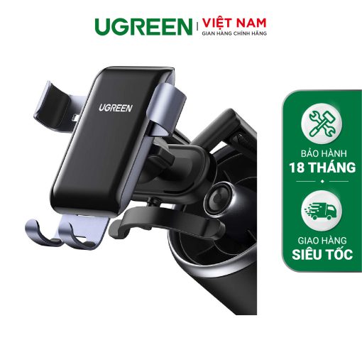 Giá đỡ điện thoại trên ô tô UGREEN 30401 - Cài khe gió điều hòa, xoay góc 360 độ