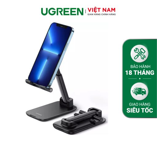 Giá đỡ điện thoại UGREEN 20435 - Dễ dàng gấp gọn, thay đổi độ cao - Phù hợp cho điện thoại 4-7.2inch