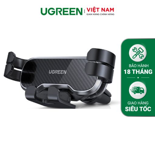 Giá đỡ điện thoại UGREEN 80539 - Kẹp khe gió điều hòa trên ô tô - Xoay góc 360 độ