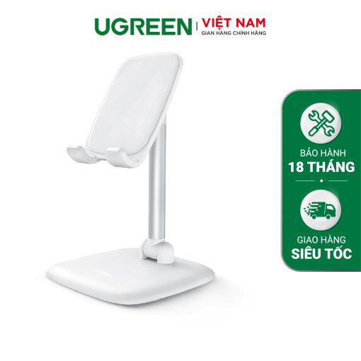 Giá đỡ điện thoại UGREEN LP287 - Khung gấp gọn, đệm silicon chống trầy xước - Có khe cắm sạc