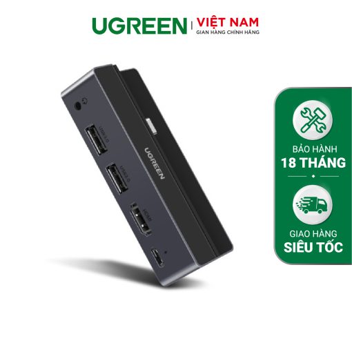 Hub chuyển đổi iPad Pro UGREEN 70688 - Mở rộng cổng 3.5mm, HDMI, USB 3.0 , PD100W - Tương thích iPad Pro 2018 2020