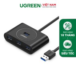 Hub USB 3.0 4 cổng tốc độ 5Gbps dài 25-30cm UGREEN CR113