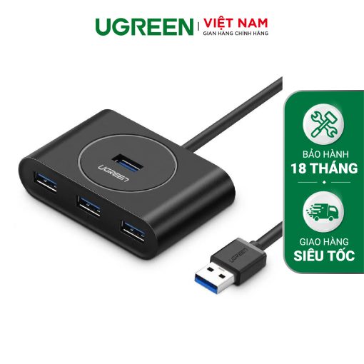 Hub USB 3.0 4 cổng tốc độ 5Gbps dài 25-30cm UGREEN CR113