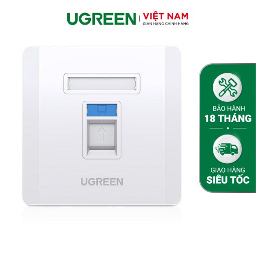 Mặt nạ mạng âm tường UGREEN NW144 - 1 cổng RJ45