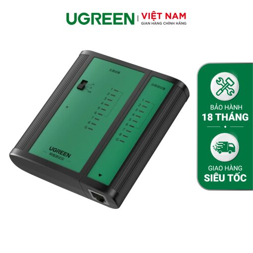 Máy test cáp mạng UGREEN 10950 - Đèn LED báo tín hiệu - Khả năng tương thích rộng