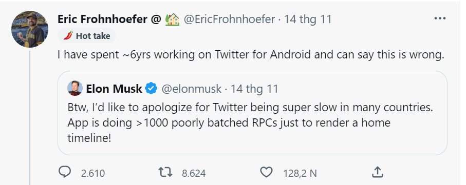Công khai sửa lưng Elon Musk, một nhân viên Twitter bị đuổi việc trong một nốt nhạc - Ảnh 1. Công khai sửa lưng Elon Musk, một nhân viên Twitter bị đuổi việc trong một nốt nhạc - Ảnh 1.