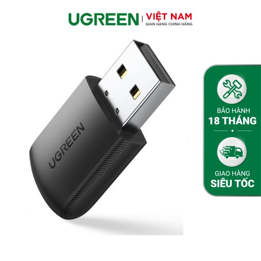 USB phát Wifi UGREEN 20204 Băng tần kép 5G & 2.4G - Hỗ trợ tốc độ mạng lên đến 433Mbps - Không hỗ trợ MacOS 11 trở lên