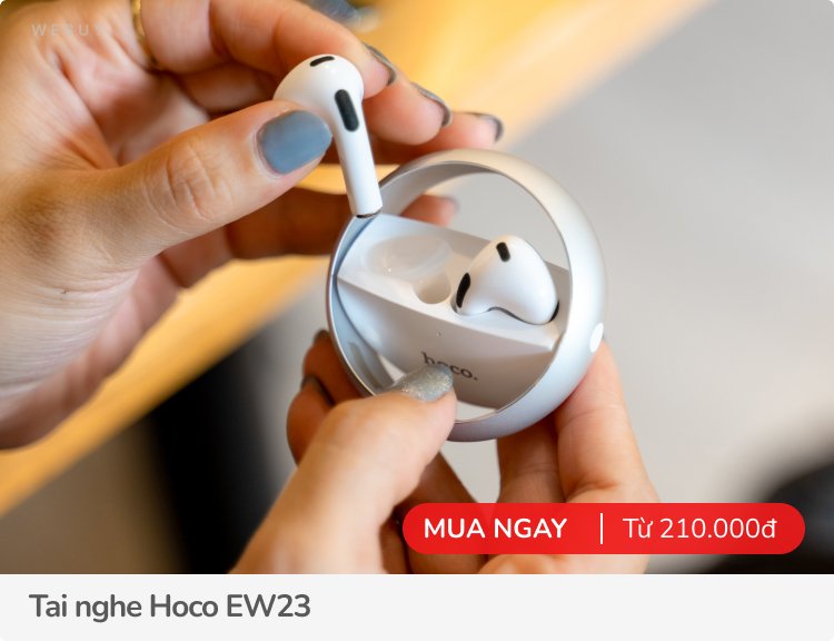 Tai nghe Hoco EW23: Hộp sạc xoay tròn lạ mắt, thiết kế y hệt AirPods 3, giá rất rẻ - Ảnh 9. Tai nghe Hoco EW23: Hộp sạc xoay tròn lạ mắt, thiết kế y hệt AirPods 3, giá rất rẻ - Ảnh 9.