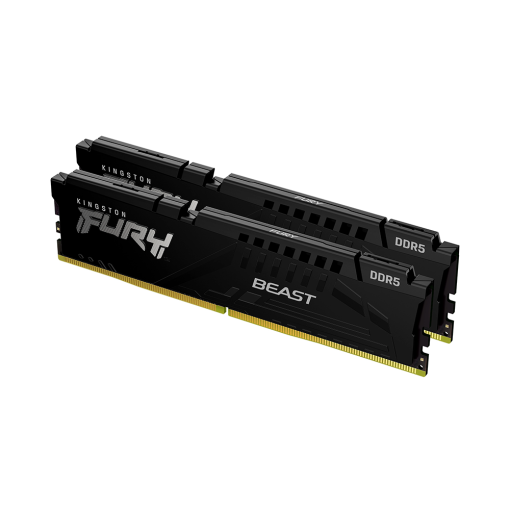 Ram PC Kingston Fury Beast Black 32GB 5200MHz DDR5 (2x16GB) KF552C40BBK2-32