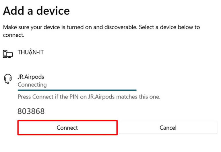 7fa1j8pyjym3m-1 kết nối airpod với laptop
