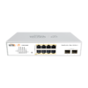 Switch PoE Witek WI-PCES310GF(V2) 8 cổng RJ45 10/100/1000Mbps, 2 khe cắm SFP 1000Mbps